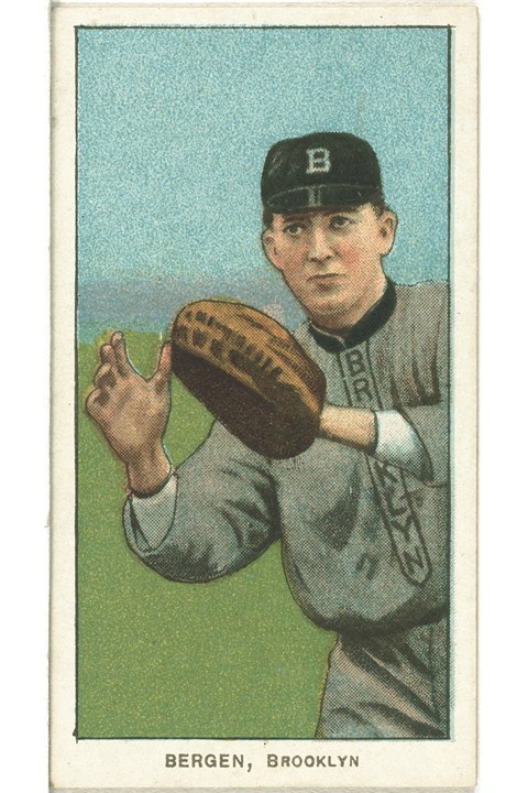 1909-11 T206 Bill Bergen (Catching), Brooklyn Superbas (front)