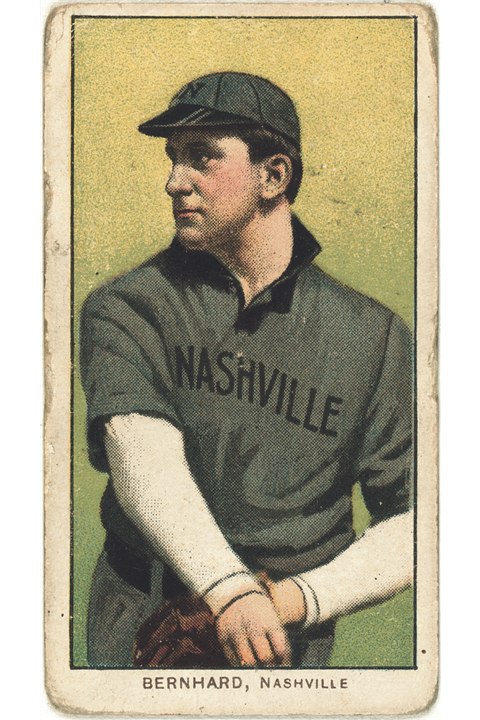 1909-11 T206 Bill Bernhard, Nashville Volunteers (front)