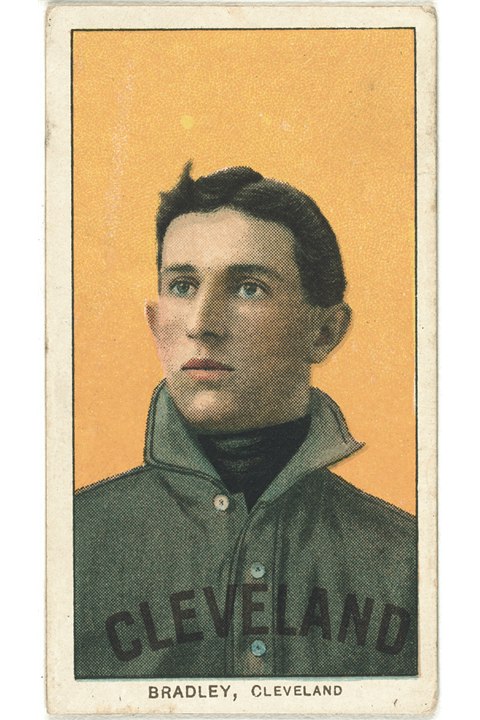1909-11 T206 Bill Bradley (Portrait), Cleveland Naps (front)