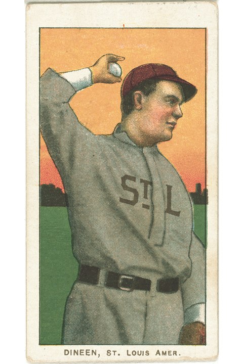 1909-11 T206 Bill Dineen, St Louis Browns (front)