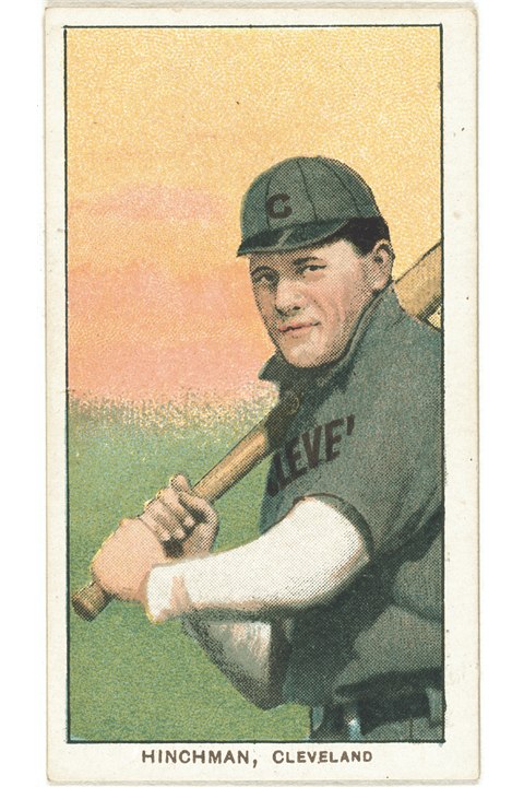 1909-11 T206 Bill Hinchman, Cleveland Naps (front)