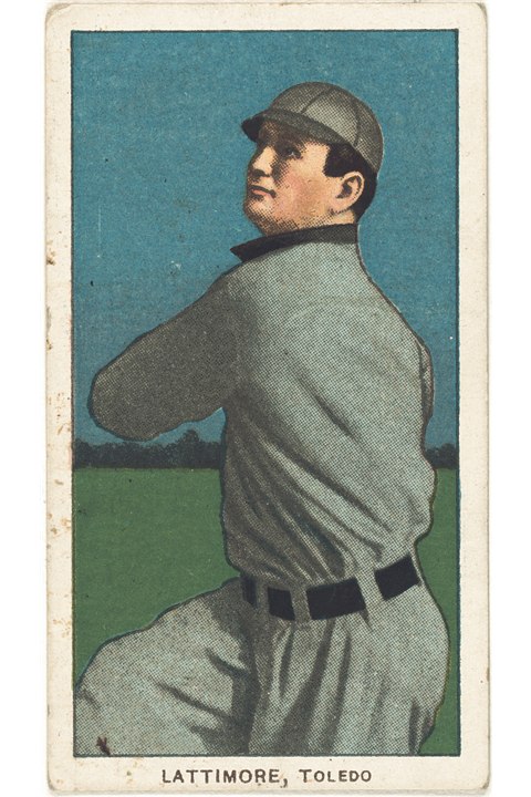 1909-11 T206 Bill Lattimore, Toledo Mud Hens (front)
