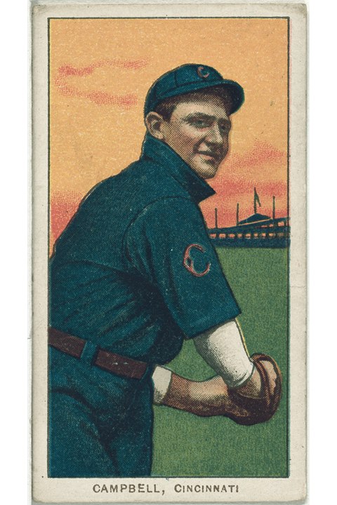 1909-11 T206 Billy Campbell, Cincinnati Reds (front)