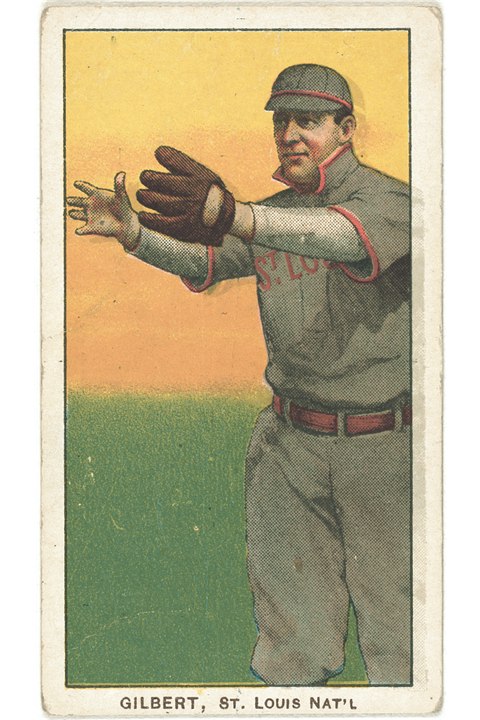 1909-11 T206 Billy Gilbert, St Louis Cardinals (front)