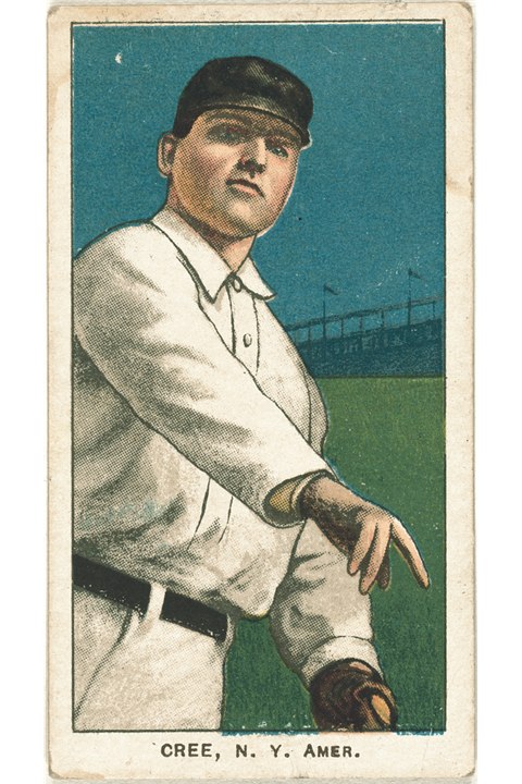 1909-11 T206 Birdie Cree, New York Highlanders (front)