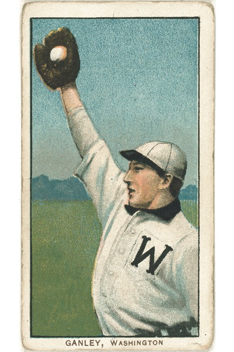1909-11 T206 Bob Ganley, Washington Senators (front)