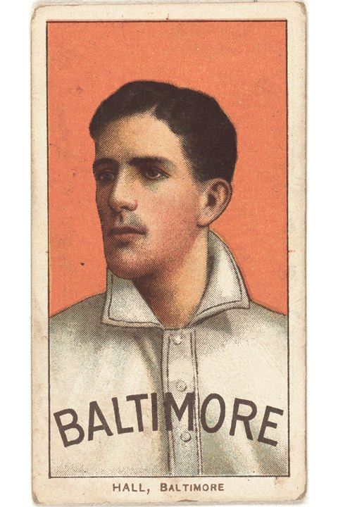 1909-11 T206 Bob Hall, Baltimore Orioles (front)