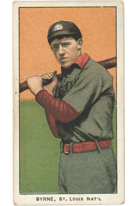 1909-11 T206 Bobby Byrne, St Louis Cardinals (front)