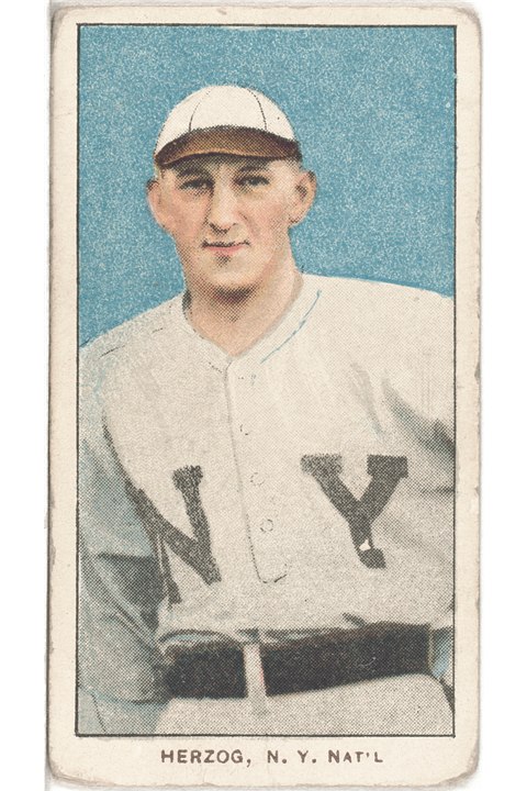 1909-11 T206 Buck Herzog (New York), New York Giants (front)