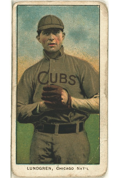 1909-11 T206 Carl Lundgren (Chicago), Chicago Cubs (front)