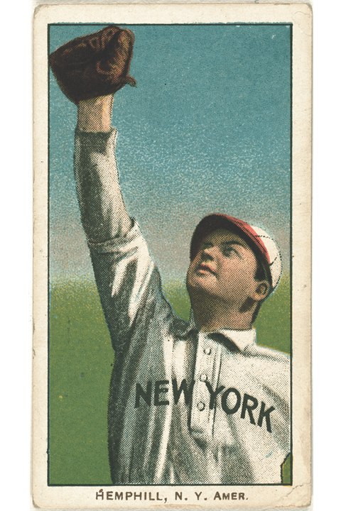 1909-11 T206 Charlie Hemphill, New York Highlanders (front)