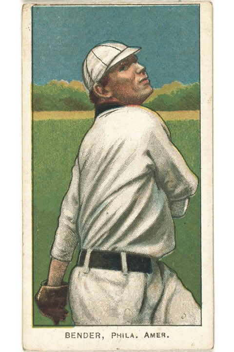 1909-11 T206 Chief Bender (With Trees), Philadelphia Athletics (front)