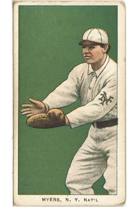1909-11 T206 Chief Myers (Fielding), New York Giants (front)