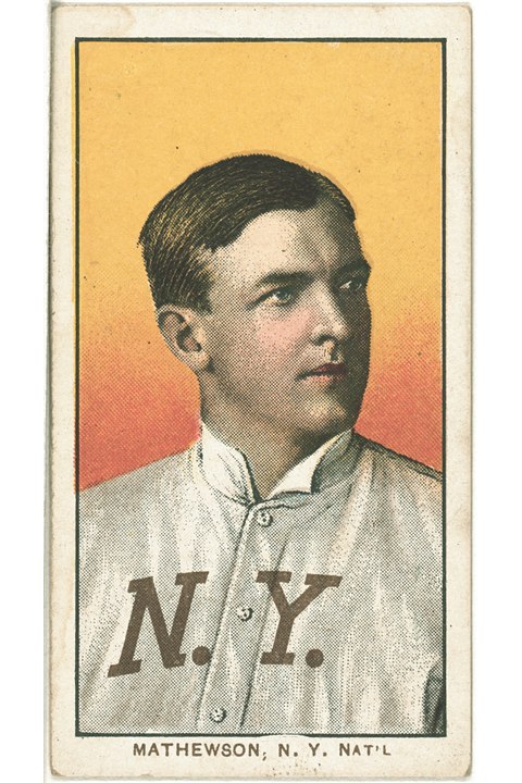 1909-11 T206 Christy Mathewson (Portrait), New York Giants (front)