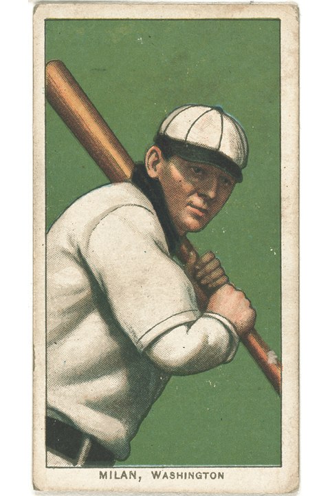 1909-11 T206 Clyde Milan, Washington Senators (front)