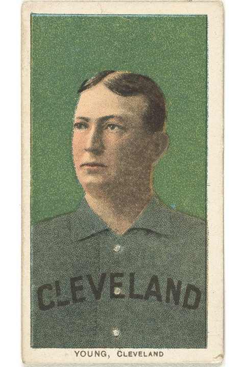 1909-11 T206 Cy Young (Portrait), Cleveland Naps (front)