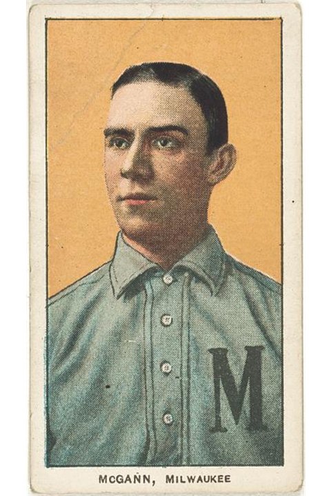 1909-11 T206 Dan McGann, Milwaukee Brewers (front)