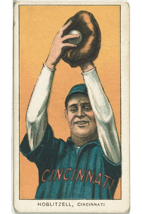 1909-11 T206 Dick Hoblitzell, Cincinnati Reds (front)