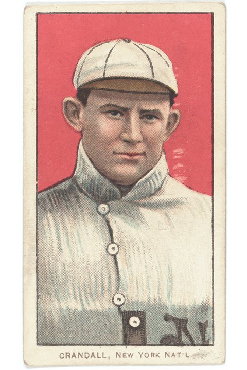 1909-11 T206 Doc Crandall (Portrait With Cap), New York Giants (front)