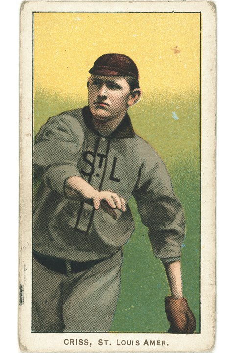 1909-11 T206 Dode Criss, St Louis Browns (front)