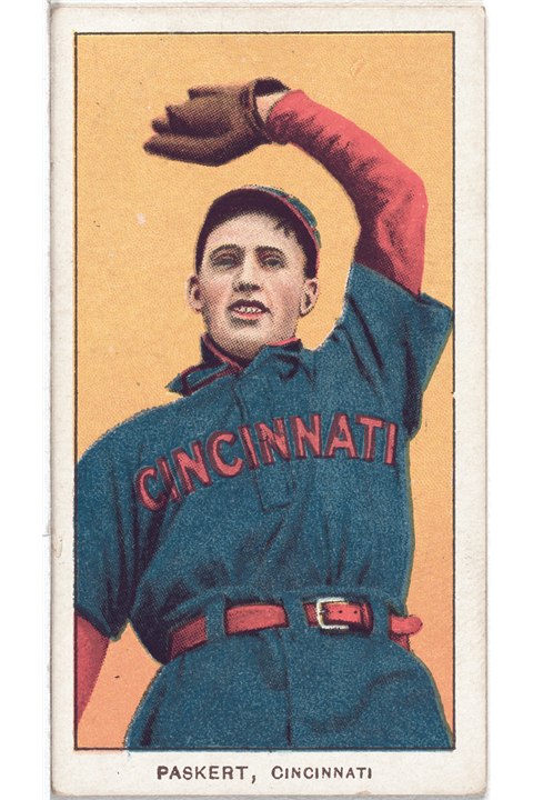 1909-11 T206 Dode Paskert, Cincinnati Reds (front)