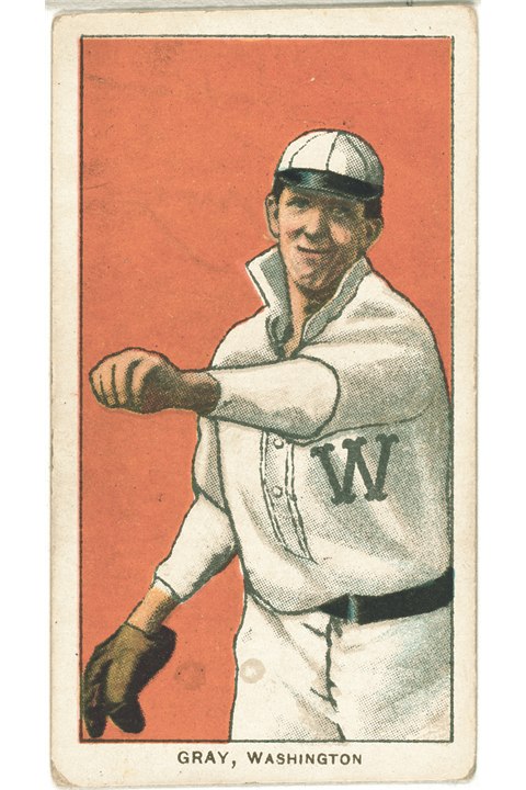 1909-11 T206 Dolly Gray, Washington Senators (front)