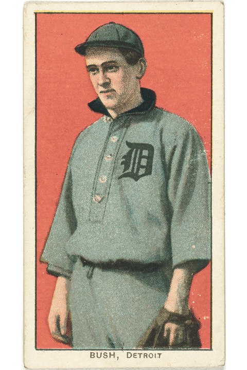 1909-11 T206 Donnie Bush, Detroit Tigers (front)