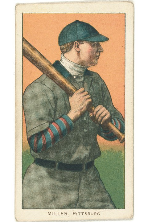 1909-11 T206 Dots Miller, Pittsburgh Pirates (front)