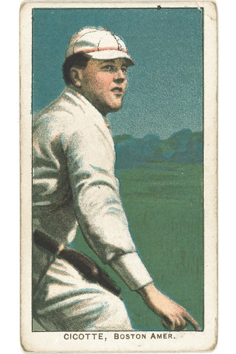 1909-11 T206 Ed Cicotte, Boston Red Sox (front)