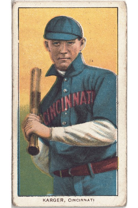 1909-11 T206 Ed Karger, Cincinnati Reds (front)