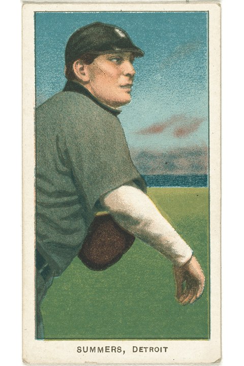 1909-11 T206 Ed Summers, Detroit Tigers (front)