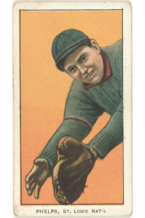 1909-11 T206 Eddie Phelps, St Louis Cardinals (front)