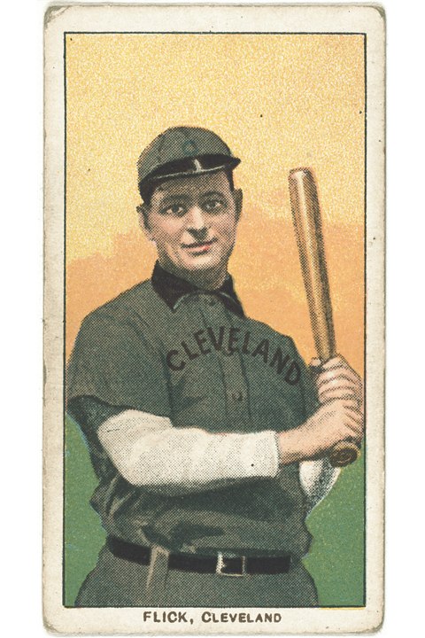 1909-11 T206 Elmer Flick, Cleveland Naps (front)