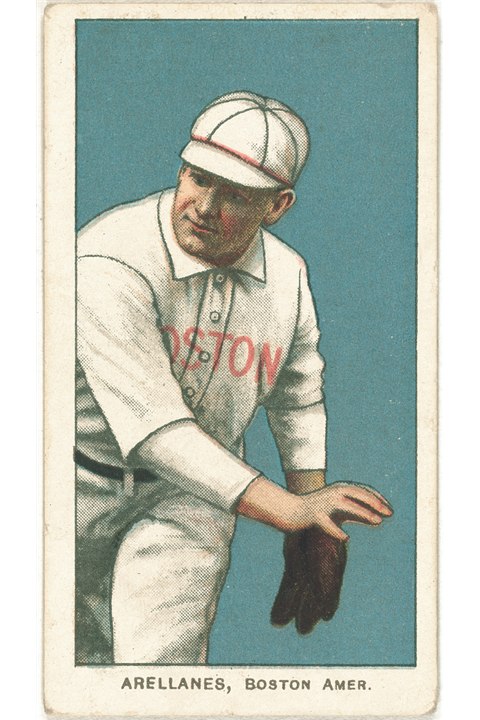 1909-11 T206 Frank Arellanes, Boston Red Sox (front)