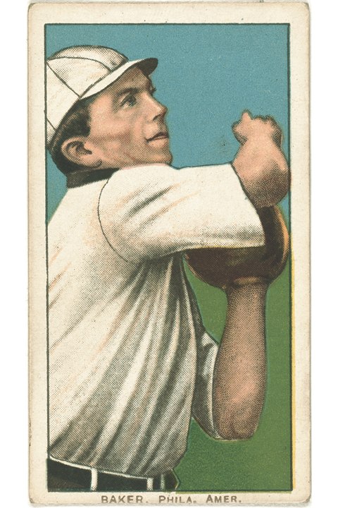 1909-11 T206 Frank Baker, Philadelphia Athletics (front)
