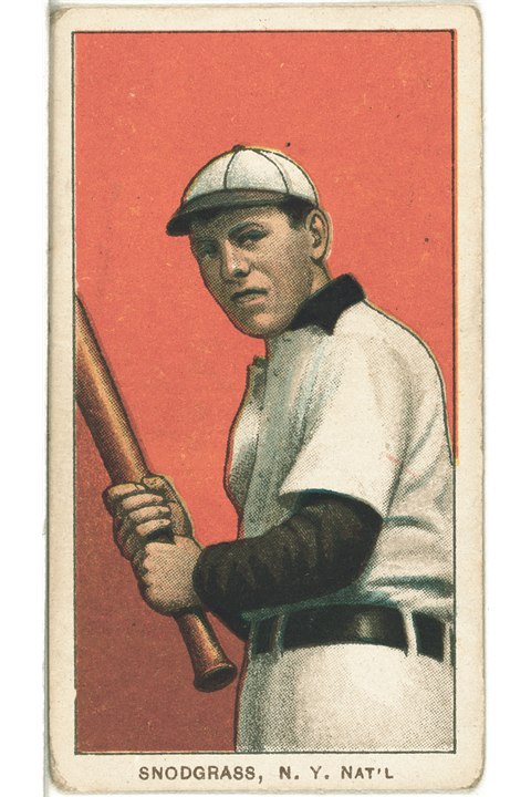 1909-11 T206 Fred Snodgrass (Batting), New York Giants (front)