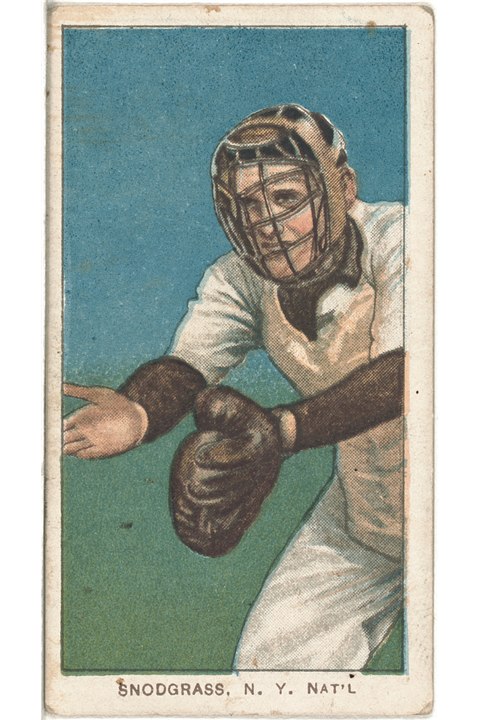 1909-11 T206 Fred Snodgrass (Catching), New York Giants (front)