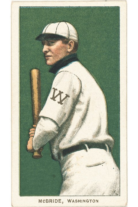 1909-11 T206 George McBride, Washington Senators (front)