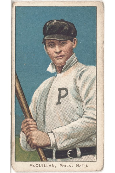 1909-11 T206 George McQuillan (With Bat), Philadelphia Phillies (front)