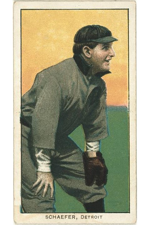 1909-11 T206 Germany Schaefer (Detroit), Detroit Tigers (front)
