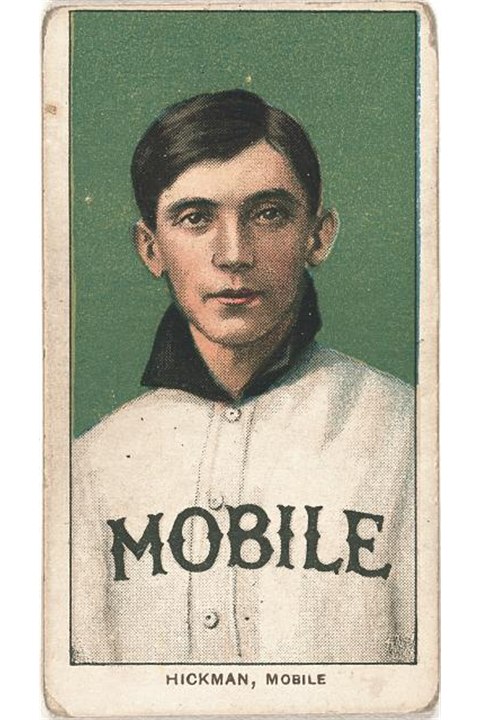 1909-11 T206 Gordon Hickman, Mobile Sea Gulls (front)