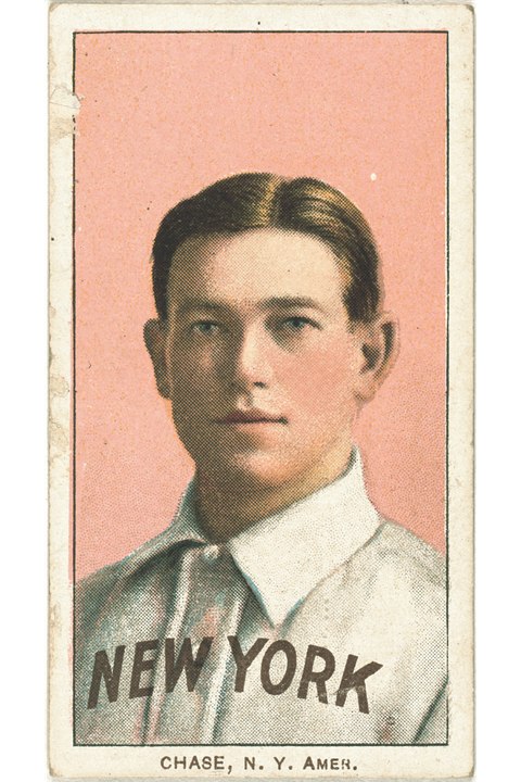 1909-11 T206 Hal Chase (Portrait - Pink), New York Highlanders (front)