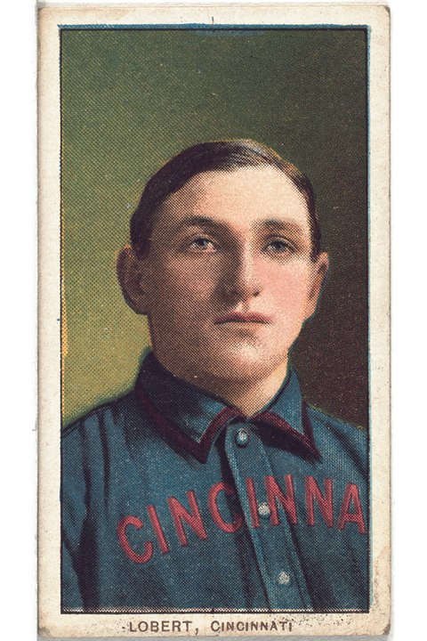 1909-11 T206 Hans Lobert, Cincinnati Reds (front)
