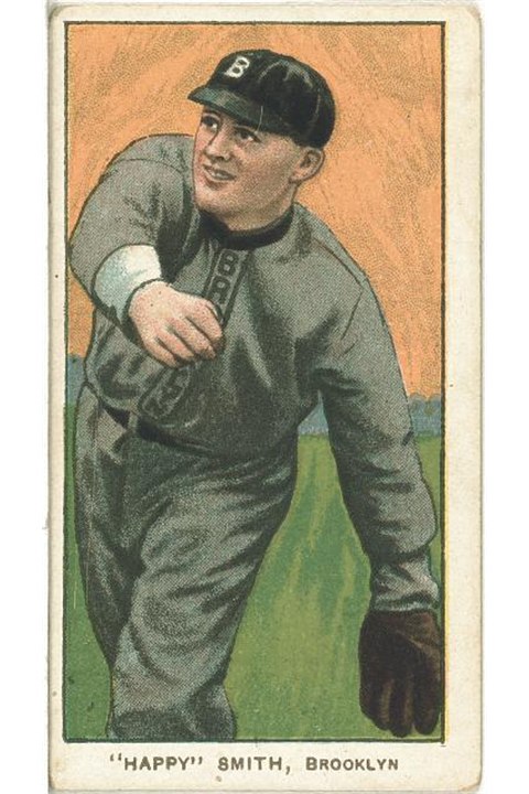 1909-11 T206 Happy Smith, Brooklyn Superbas (front)