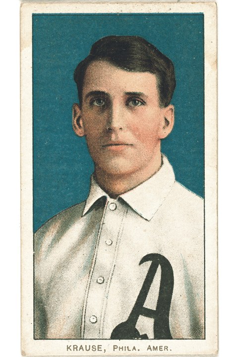 1909-11 T206 Harry Krause (Portrait), Philadelphia Athletics (front)