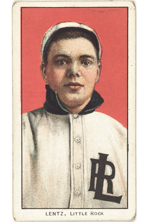 1909-11 T206 Harry Lentz, Little Rock Travelers (front)