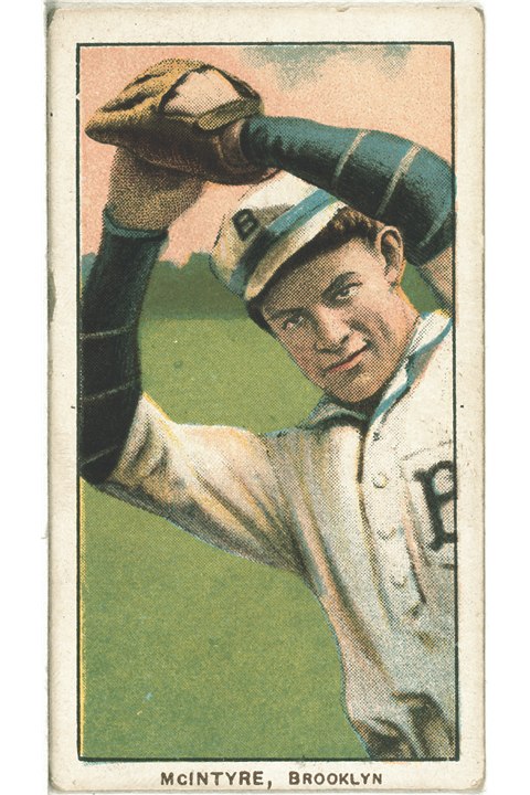 1909-11 T206 Harry McIntyre (Brooklyn), Brooklyn Superbas (front)