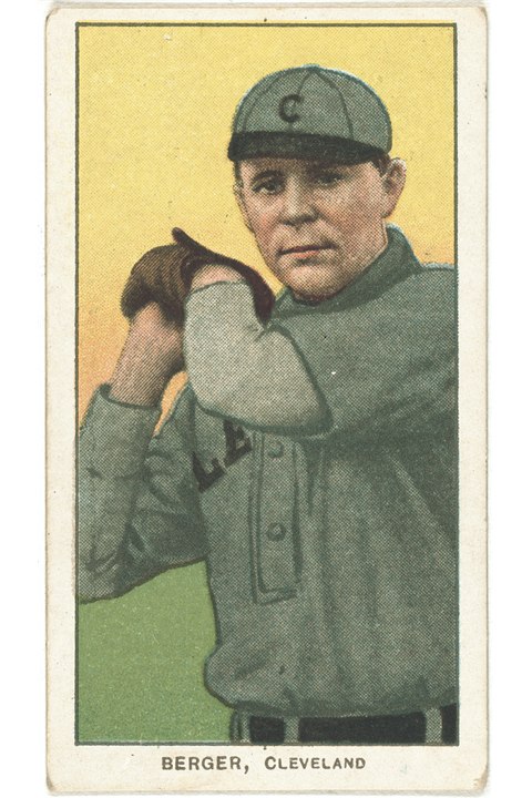 1909-11 T206 Heinie Berger, Cleveland Naps (front)
