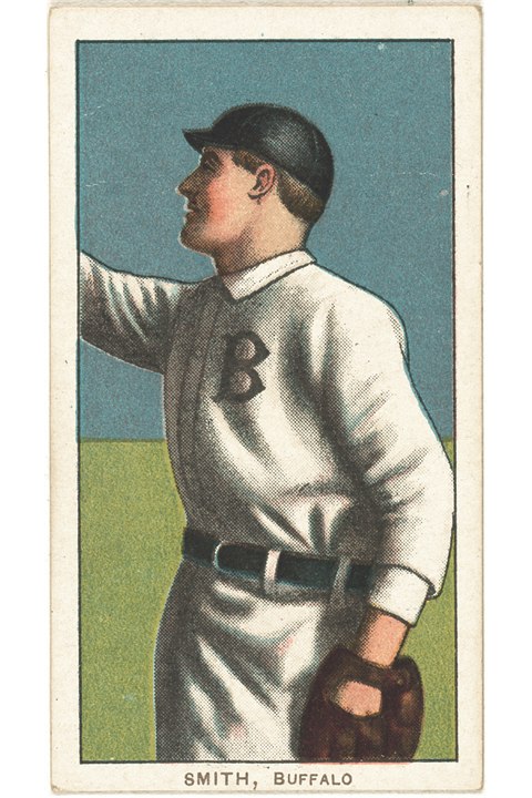 1909-11 T206 Heinie Smith, Buffalo Bisons (front)
