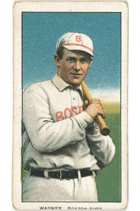 1909-11 T206 Heinie Wagner (Bat On Left Shoulder), Boston Red Sox (front)